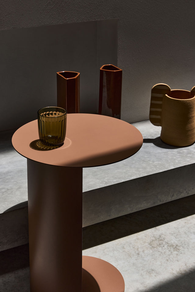 Pillar Side Table Round | Cantilever Metal Side Table | Gibson Karlo | Design By Them | Gallery