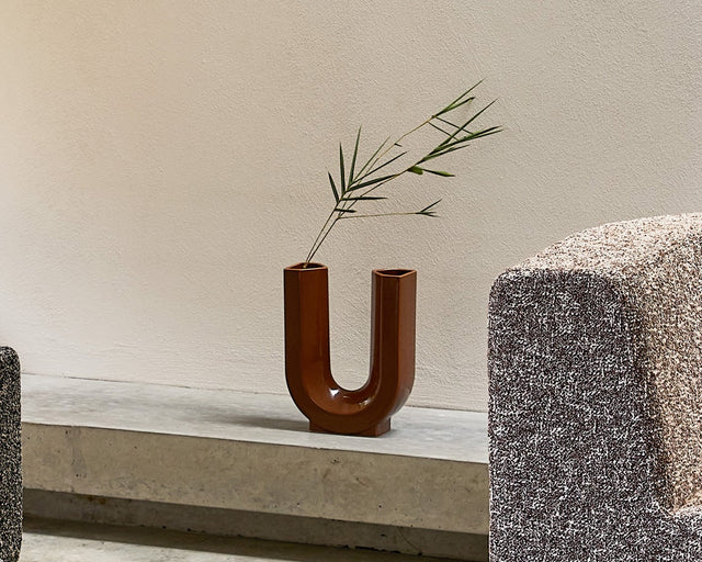 Felix Vase | Homewares and Accessories | Stoneware Vase | Brown | Australian Design | Rhys Cooper | Design By Them