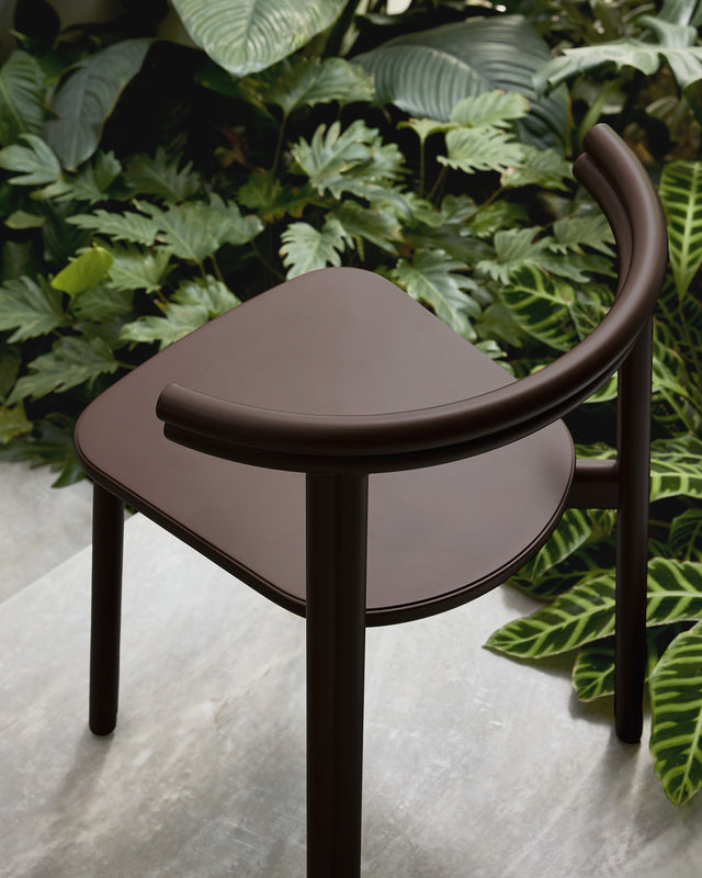 Twill Bar Chair - Metal Upholstered | Chocolate Brown | Gibson Karlo | Design By Them