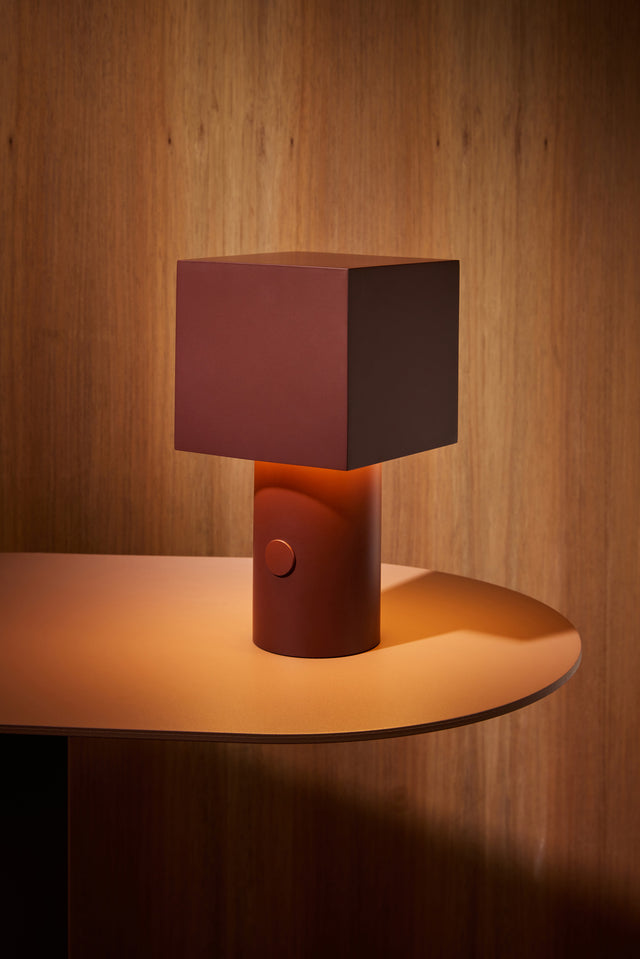 Parcel Portable Lamp | Table Lamps | Designed by Daniel Emma | Design By Them | Maroon