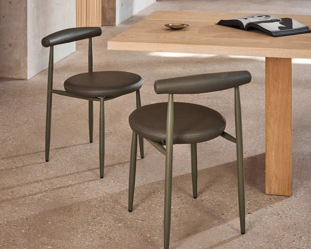 Swage Chair | Metal and upholstery | Dining Chairs | Designed by Angus Easthope | Design By Them