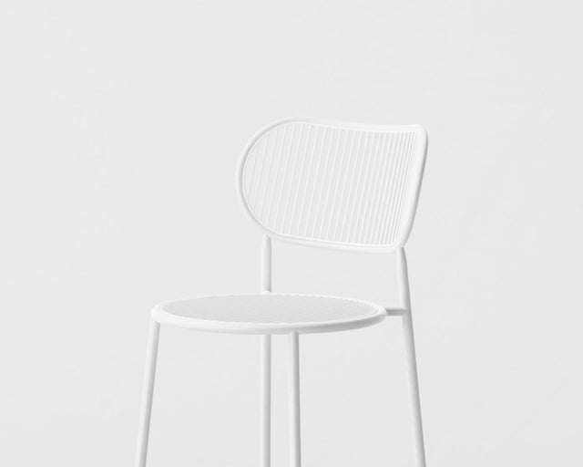 Piper Bar Chair Upholstered | White | Gibson Karlo | DesignByThem