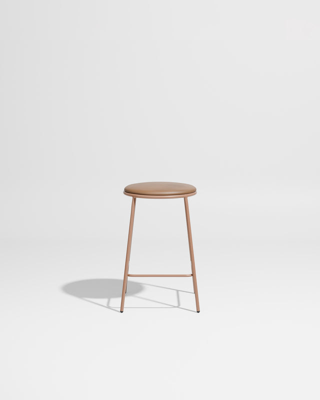 Piper Counter Stool | Gibson Karlo | Stainless Steel | Design By Them ** Nutmeg / Knoll Prairie - 027 (Outdoor Suitable)