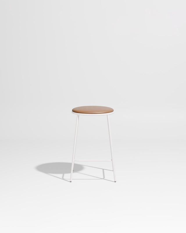 Piper Counter Stool | Gibson Karlo | Stainless Steel | Design By Them ** White / Knoll Prairie - 027 (Outdoor Suitable)