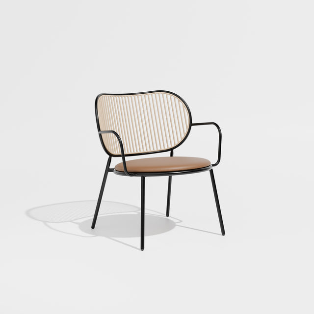 Piper Lounge Chair | GibsonKarlo | Design By Them ** Black Frame / Beige Inserts / Knoll Prairie 027