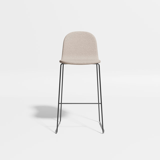 Potato Bar Chair - Sled Base | Bar Stools | Designed by Gibson Karlo | Design By Them ** Black Base/Kvadrat Autumn 0331