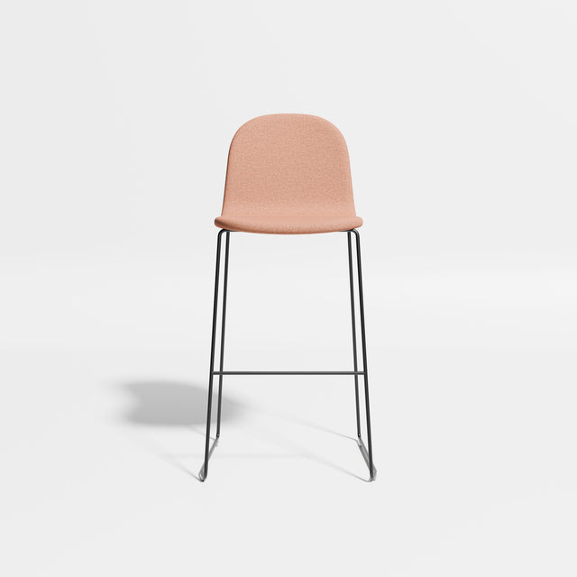 Potato Bar Chair - Sled Base | Bar Stools | Designed by Gibson Karlo | Design By Them ** Black Base/Kvadrat Autumn 0551