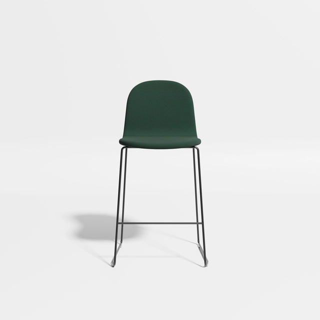 Potato Counter Chair - Sled Base | Bar Stools | Upholstery | Designed by Gibson Karlo | Design By Them ** Black Base/Kvadrat Autumn 0971