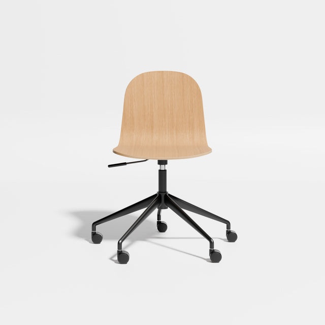 Potato Chair - Gaslift Swivel with Castors | Chairs | Designed by Gibson Karlo | Design By Them ** Oak/Black Base