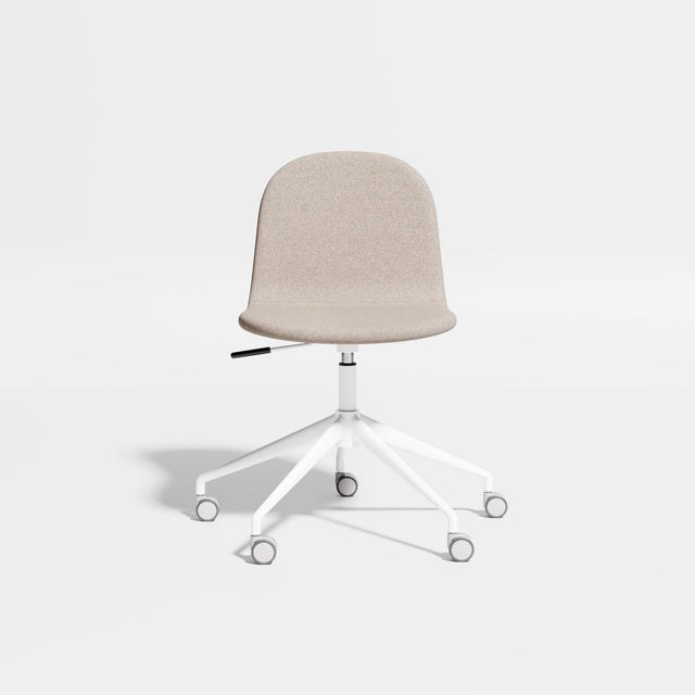 Potato Chair - Swivel Gaslift with Castors | Chairs | Designed by Gibson Karlo | Design By Them ** White Base/Kvadrat Autumn 0331