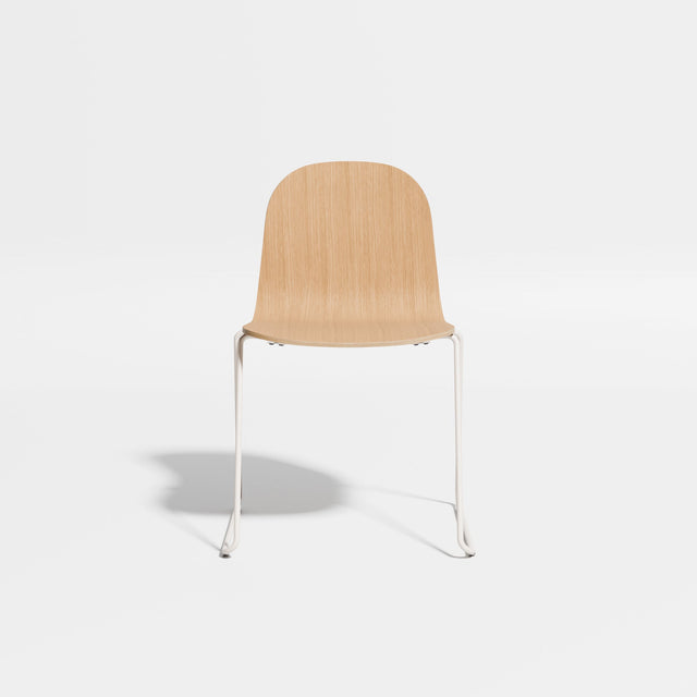 Potato Chair - Sled Base | Chairs | Designed by Gibson Karlo | Design By Them ** Oak/Bone Base