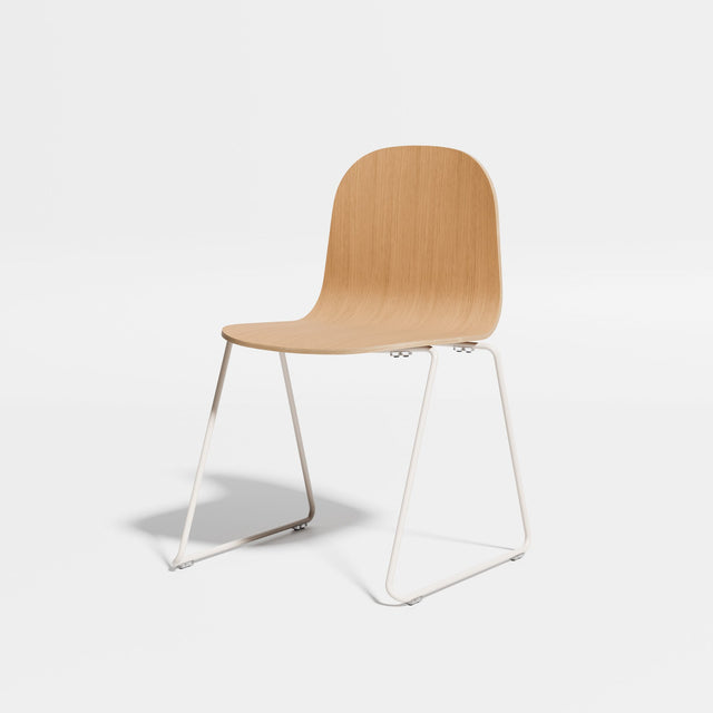 Potato Chair - Sled Base | Chairs | Designed by Gibson Karlo | Design By Them ** Oak/Bone Base