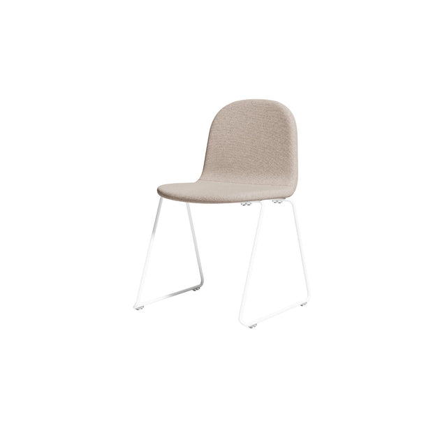 Potato Chair - Sled Base | Chairs | Upholstery | Designed by Gibson Karlo | Design By Them ** White Base/Kvadrat Autumn 0331