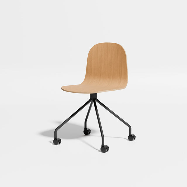 Potato Chair - Swivel with Castors | Chairs | Designed by Gibson Karlo | Design By Them ** Oak/Black Base