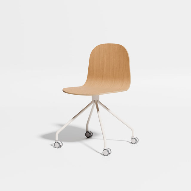 Potato Chair - Swivel with Castors | Chairs | Designed by Gibson Karlo | Design By Them ** Oak/Bone Base