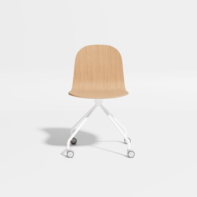 Potato Chair - Swivel with Castors | Chairs | Designed by Gibson Karlo | Design By Them ** Oak/White Base