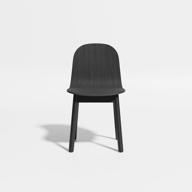 Potato Chair - Black Oak - Timber Base