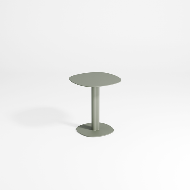 Twill Pedestal Side Table by Gibson Karlo | Pale Eucalypt Side Table | DesignByThem