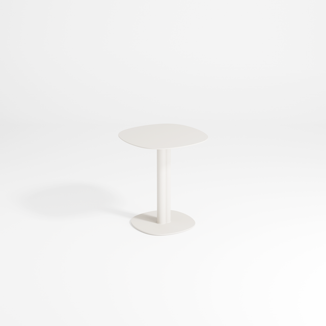 Twill Pedestal Side Table by Gibson Karlo | Soft White Side Table | DesignByThem