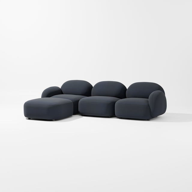 Sundae Modular - 3 Seat + Ottoman | Upholstery | Jason Ju for Design By Them ** Kvadrat Autumn 0791