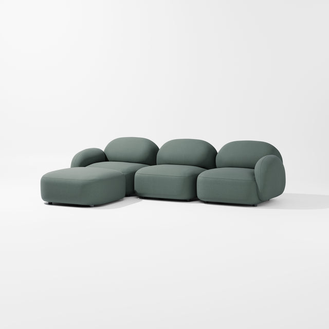 Sundae Modular - 3 Seat + Ottoman | Upholstery | Jason Ju for Design By Them ** Kvadrat Coda 2 0962