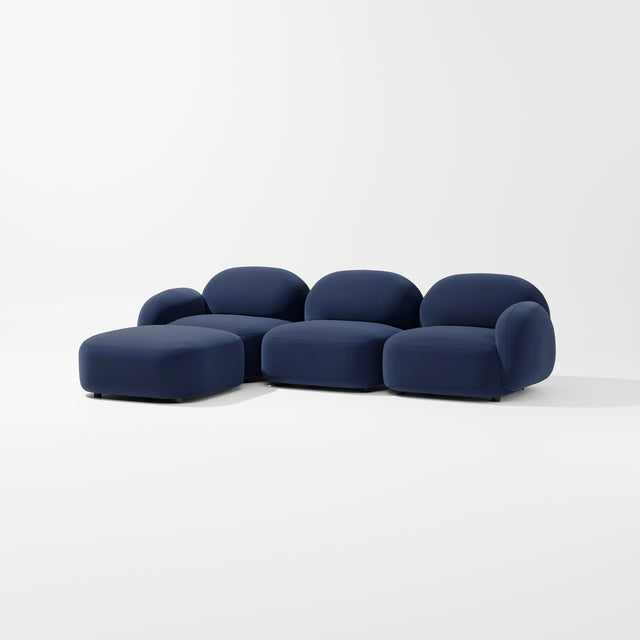 Sundae Modular - 3 Seat + Ottoman | Upholstery | Jason Ju for Design By Them ** Kvadrat Febrik Gentle 2 0783