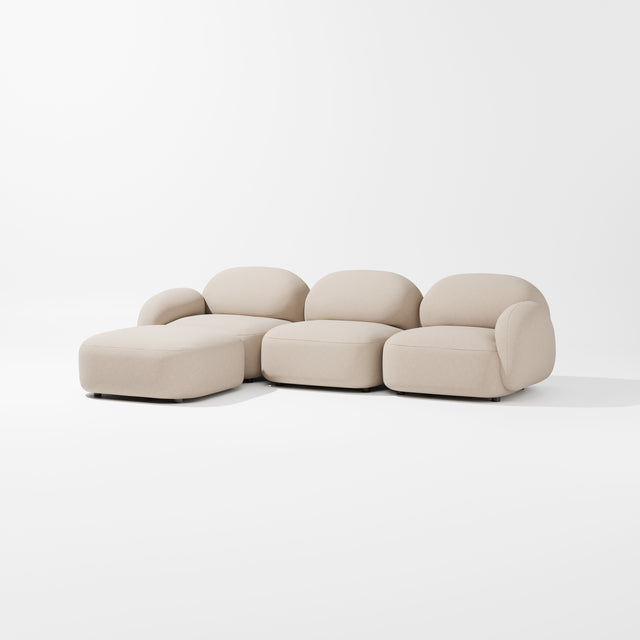 Sundae Modular - 3 Seat + Ottoman | Upholstery | Jason Ju for Design By Them ** Maharam Merit 0030