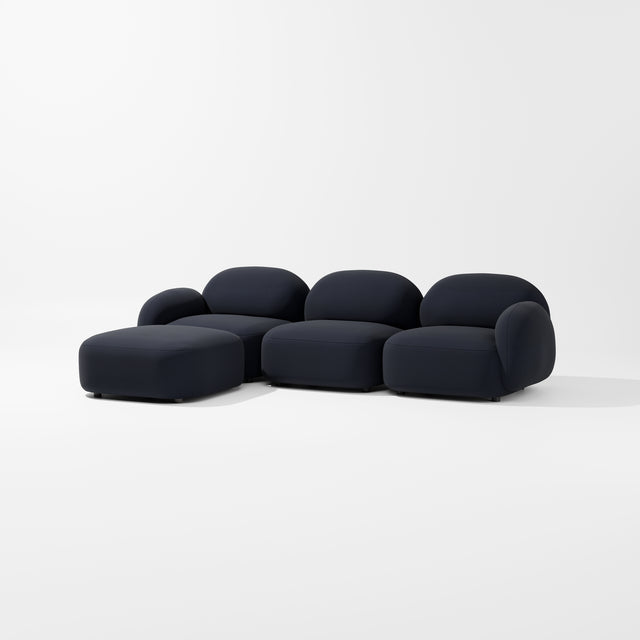 Sundae Modular - 3 Seat + Ottoman | Upholstery | Jason Ju for Design By Them ** Kvadrat Mosaic 0692