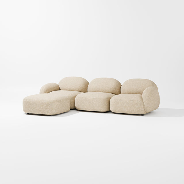 Sundae Modular - 3 Seat + Ottoman | Upholstery | Jason Ju for Design By Them ** Kvadrat Zero 0001