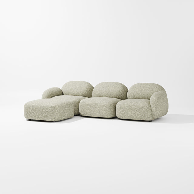 Sundae Modular - 3 Seat + Ottoman | Upholstery | Jason Ju for Design By Them ** Kvadrat Zero 0002