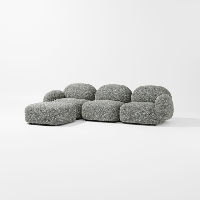 Sundae Modular - 3 Seat + Ottoman | Upholstery | Jason Ju for Design By Them ** Kvadrat Zero 0004