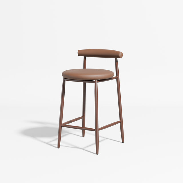 Swage Counter Chair Upholstered | Angus Easthope | DesignByThem ** Coffee / Knoll Prairie 027 (Indoor Only)