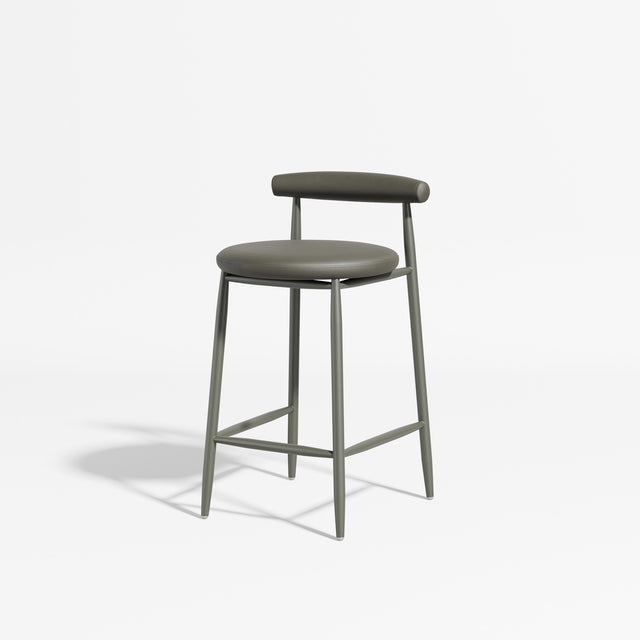 Swage Counter Chair Upholstered | Angus Easthope | DesignByThem ** Olive / Knoll Prairie 034 (Indoor Only)