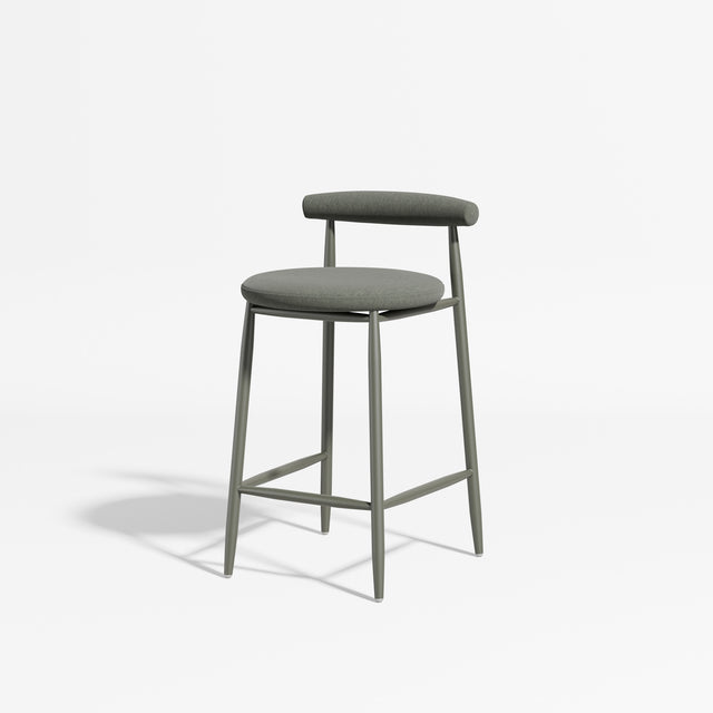 Swage Counter Chair Upholstered | Angus Easthope | DesignByThem ** Olive / Kvadrat TelaMia 931 (Indoor Only)
