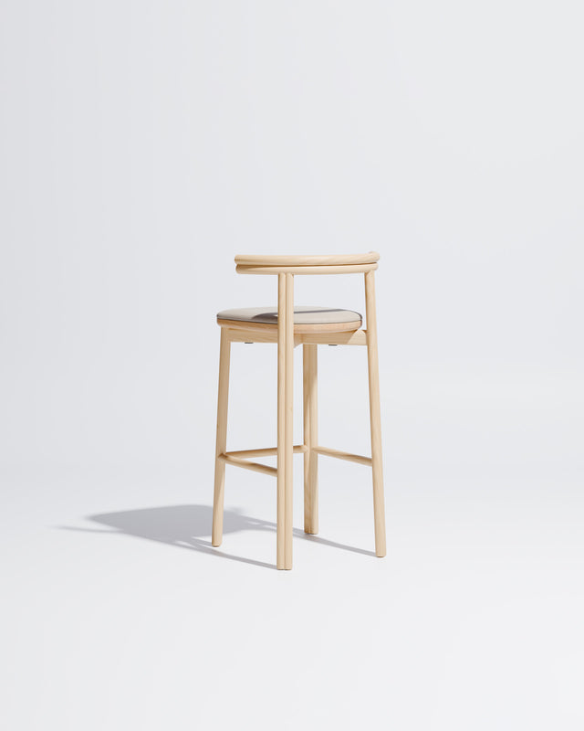 Twill Bar Chair Upholstered | Gibson Karlo | DesignByThem ** Ash / Maharam Merit - 030