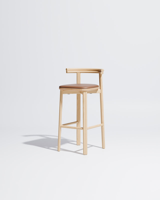 Twill Bar Chair Upholstered | Gibson Karlo | Design By Them ** Ash / Knoll Prairie - 027