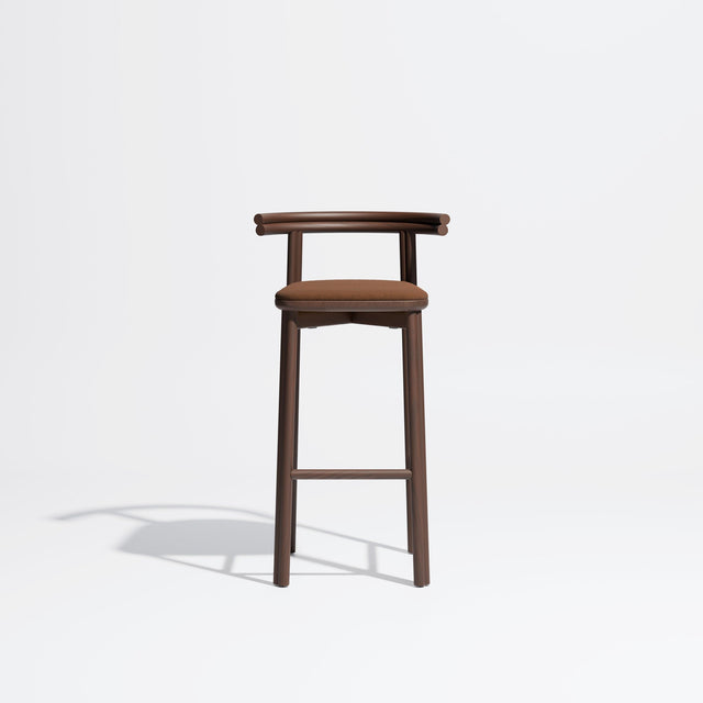 Twill Bar Chair Upholstered | Gibson Karlo | Design By Them ** Smoked Ash / Maharam Merit 034