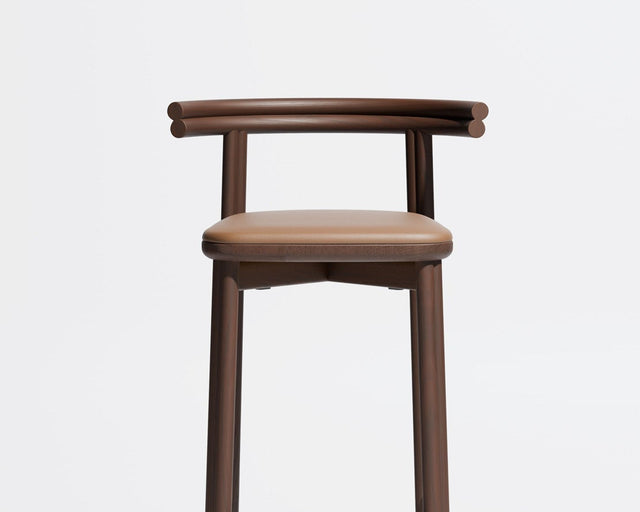 Twill Bar Chair Upholstered | Gibson Karlo | Design By Them | Smoked Ash / Knoll Prairie 027