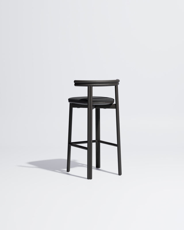 Twill Bar Chair Upholstered | Gibson Karlo | DesignByThem ** Black / Maharam Merit - 004