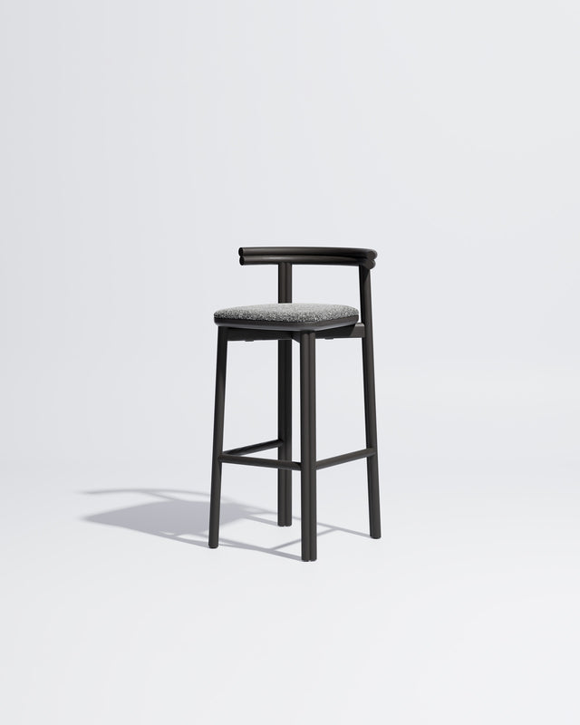 Twill Bar Chair Upholstered | Gibson Karlo | Design By Them ** Black / Kvadrat Zero - 004