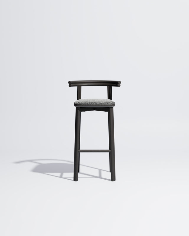 Twill Bar Chair Upholstered | Gibson Karlo | Design By Them ** Black / Kvadrat Zero - 004