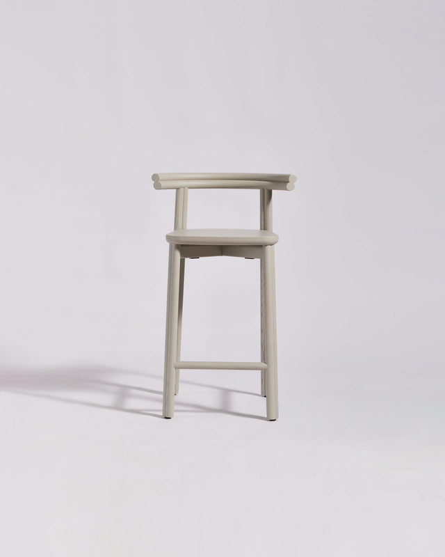 Silk Grey Twill Bar Chair | Timber Counter Stool | Gibson Karlo | DesignByThem