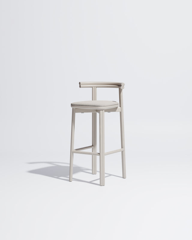 Twill Bar Chair Upholstered | Gibson Karlo | Design By Them ** Silk Grey / Maharam Merit - 023