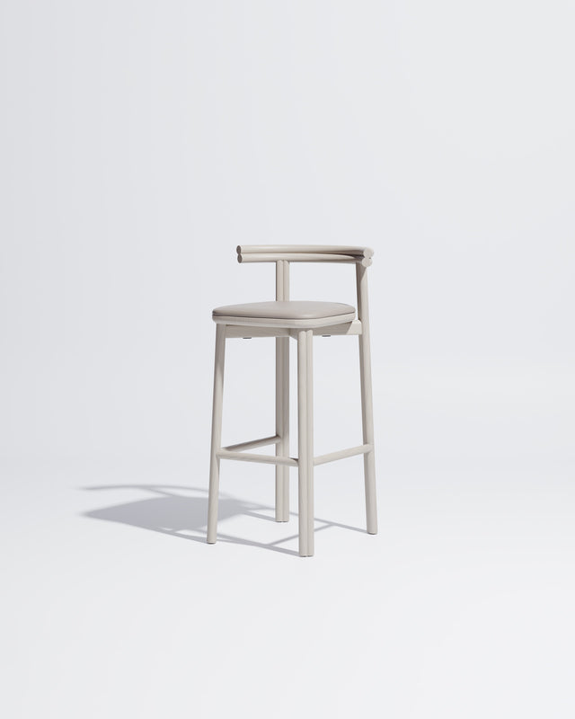 Twill Bar Chair Upholstered | Gibson Karlo | Design By Them ** Silk Grey / Knoll Prairie - 056