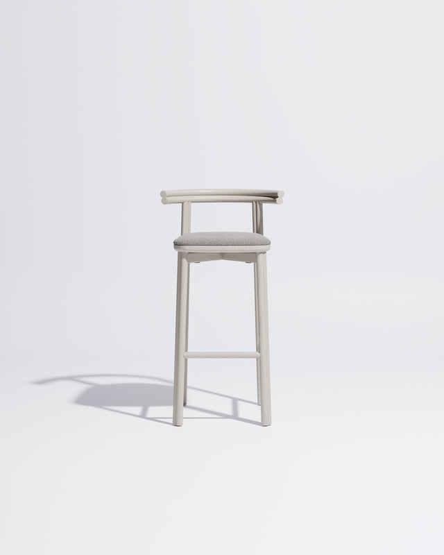 Twill Bar Chair Upholstered | Gibson Karlo | DesignByThem ** Silk Grey / Kvadrat Zero - 016