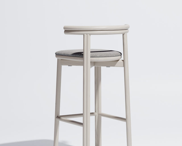 Twill Bar Chair Upholstered | Gibson Karlo | Design By Them | Silk Grey / Kvadrat Zero 0016