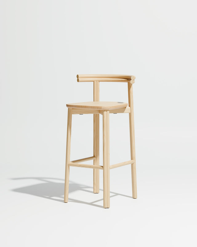 Natural Ash Twill Bar Chair | Timber Bar Stool | Gibson Karlo | DesignByThem