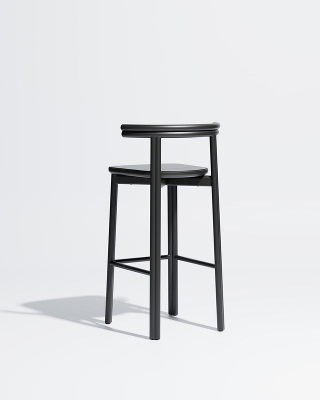 Twill Metal Bar Chair | Black Metal Stool | GibsonKarlo | DesignByThem