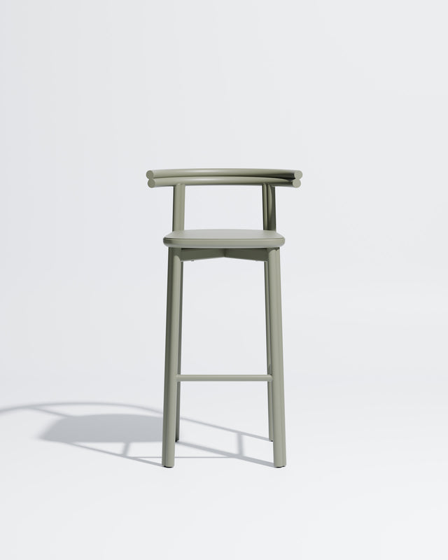 Twill Metal Bar Chair | Pale Eucalypt Metal Stool | GibsonKarlo | DesignByThem