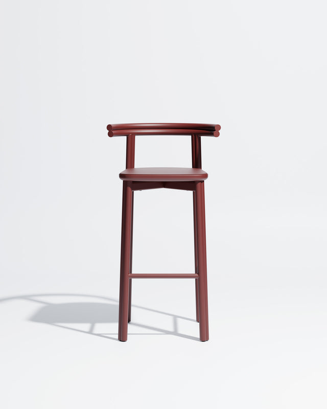 Twill Metal Bar Chair | Rust Red Metal Stool | GibsonKarlo | DesignByThem